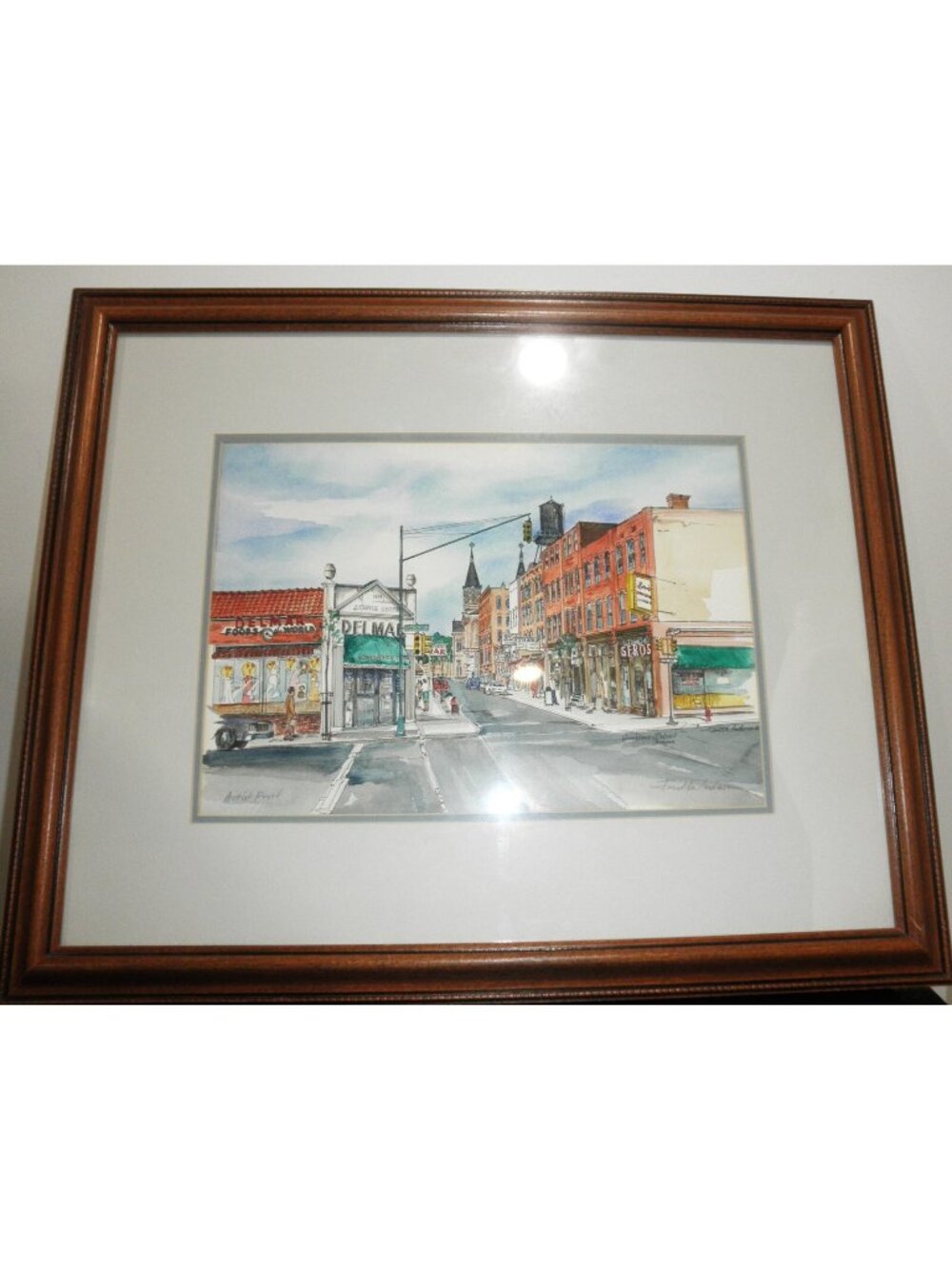 Janet M. Anderson Listed Artist Detroit Michigan Greek Town Signed Artist Proof